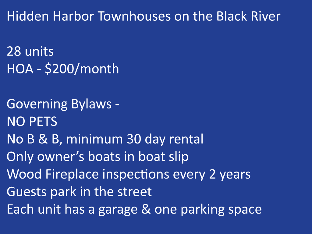 Wisconsin Townhouse on the Black River