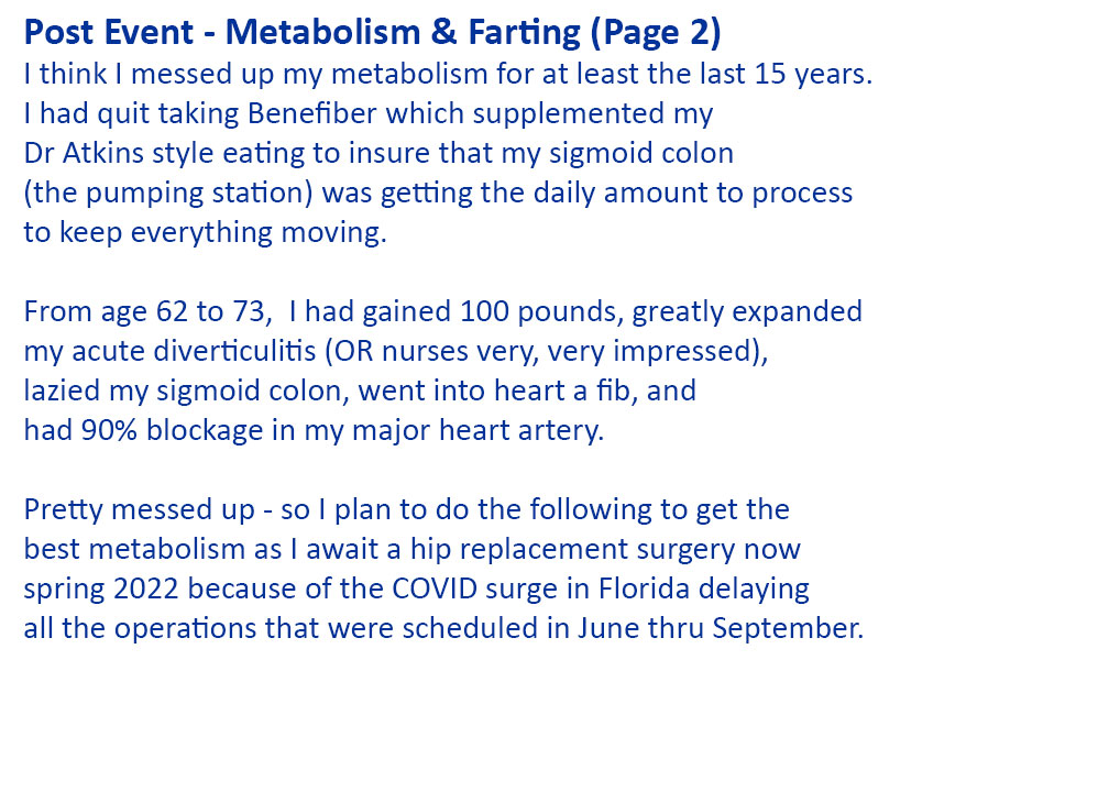 Metabolism & Farts page two