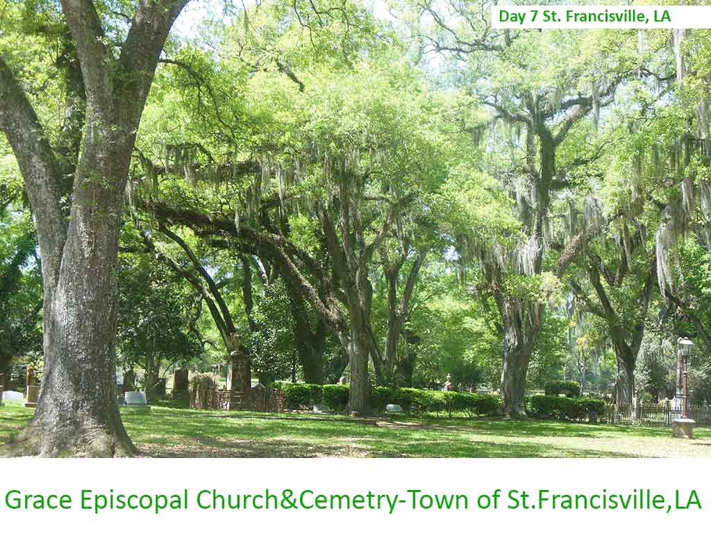 Town of St. Francisville, LA Photos on Day 7